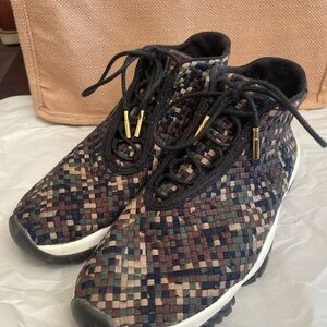 Nike Air Jordan Future Premium Men's Size 7 Woven Army Camo Shoes 652141-301